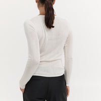 Long Sleeve Basic Top - Ivory