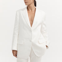 Venteto Linen Jacket - Ivory