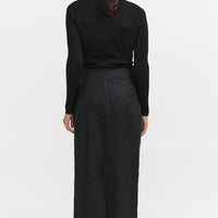 Venteto Linen Skirt - Black
