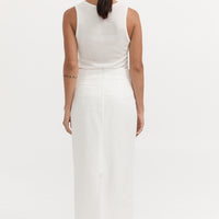 Venteto Linen Skirt - Ivory