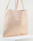 Vivi Leather Tote Bag - Ivory