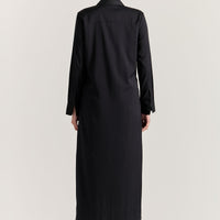 Serena Shirt Dress - Black