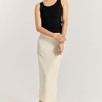 Lia Skirt - Cool White