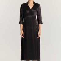 Kora Wrap Dress - Black