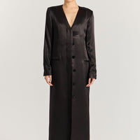 Kora Coat Dress - Black