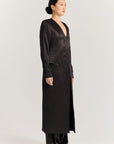 Kora Coat Dress - Black