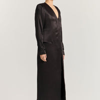 Kora Coat Dress - Black