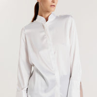 Alta Silk Shirt - White