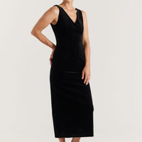 Classic Velvet Dress - Black