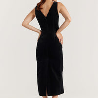 Classic Velvet Dress - Black