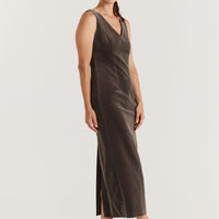 Classic Velvet Dress - Shale Grey