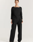 Bordo Wool Top - Black
