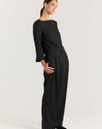 Bordo Wool Top - Black