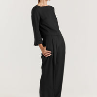 Bordo Wool Top - Black
