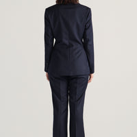 Arcadia Jacket - Navy Pinstripe