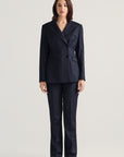 Arcadia Jacket - Navy Pinstripe