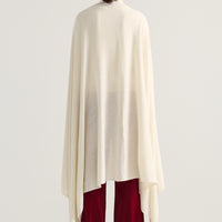 Aria Silk Cashmere Scarf- Ivory