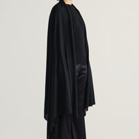 Aria Silk Cashmere Scarf- Black