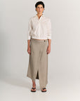 Gather Shirt - White