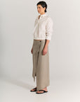 Gather Shirt - White