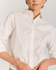 Gather Shirt - White