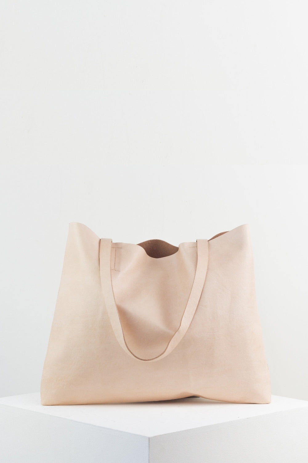 Vivi Leather Tote Bag - Ivory