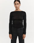 Long Sleeve Basic Top - Black