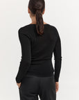 Long Sleeve Basic Top - Black