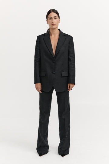 Venteto Linen Jacket - Black