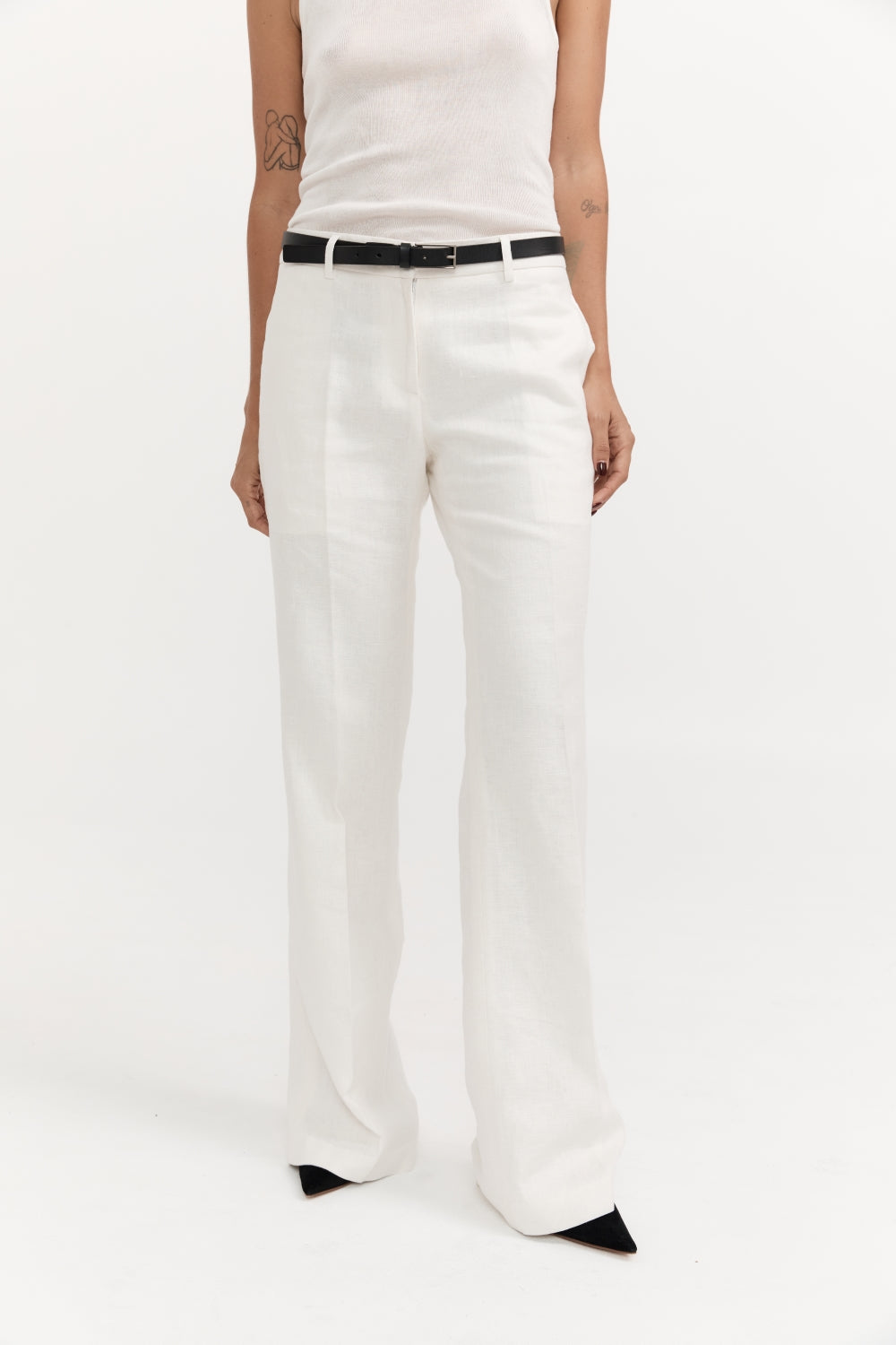 Venteto Linen Pants - Ivory