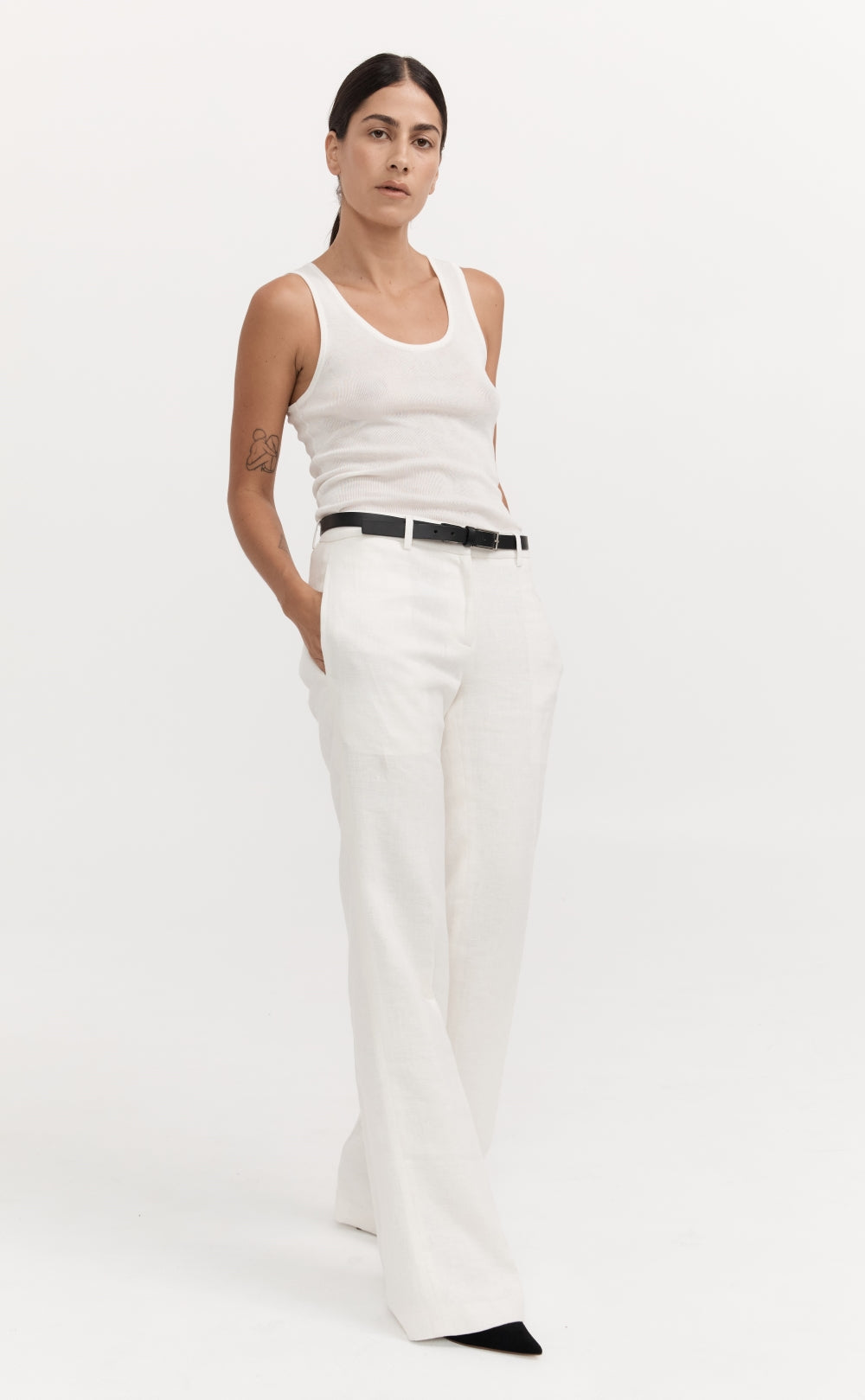 Venteto Linen Pants - Ivory