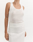 Venteto Linen Skirt - Ivory