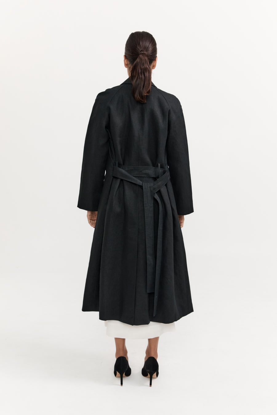 Ventega Linen Duster - Black