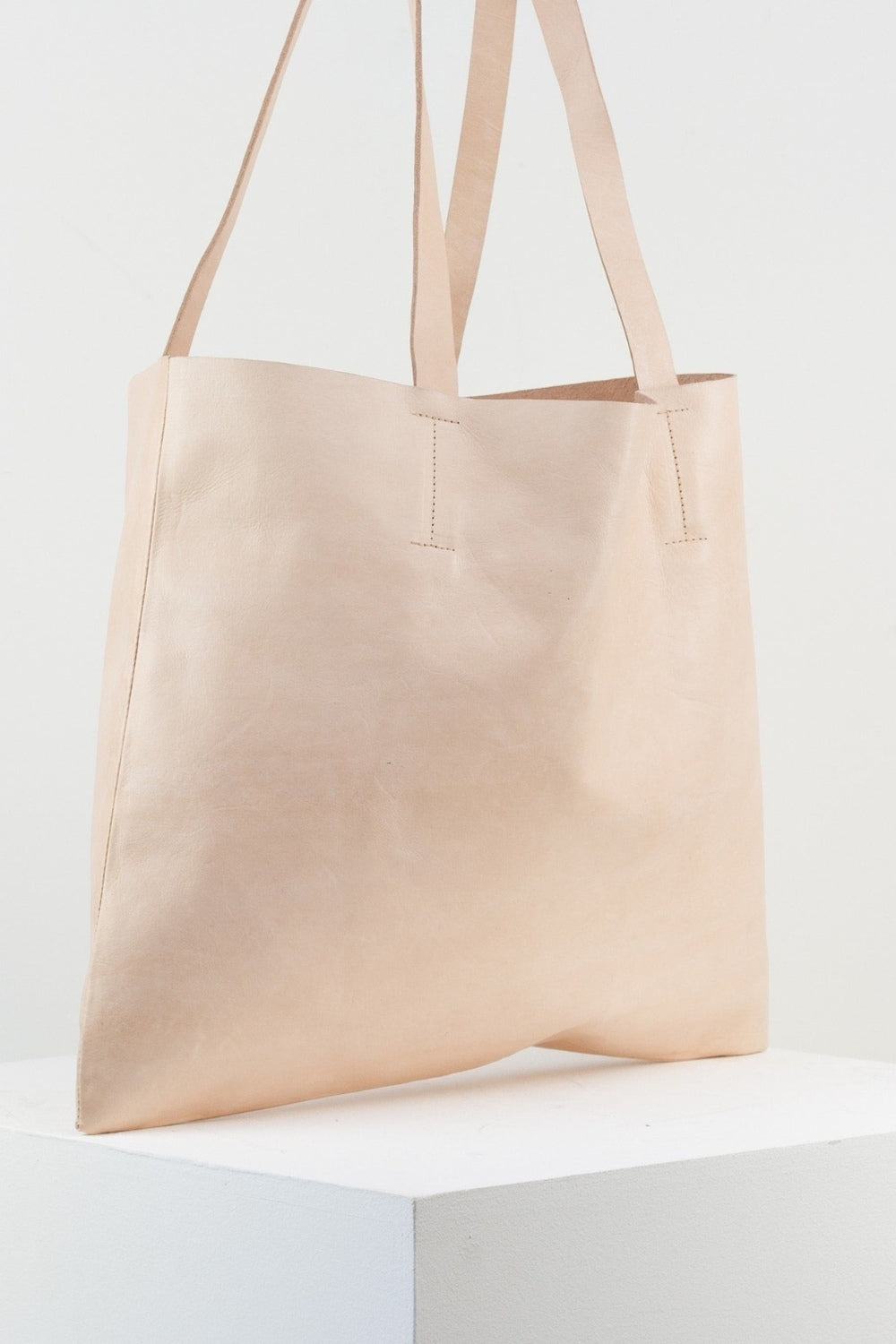 Vivi Leather Tote Bag - Ivory