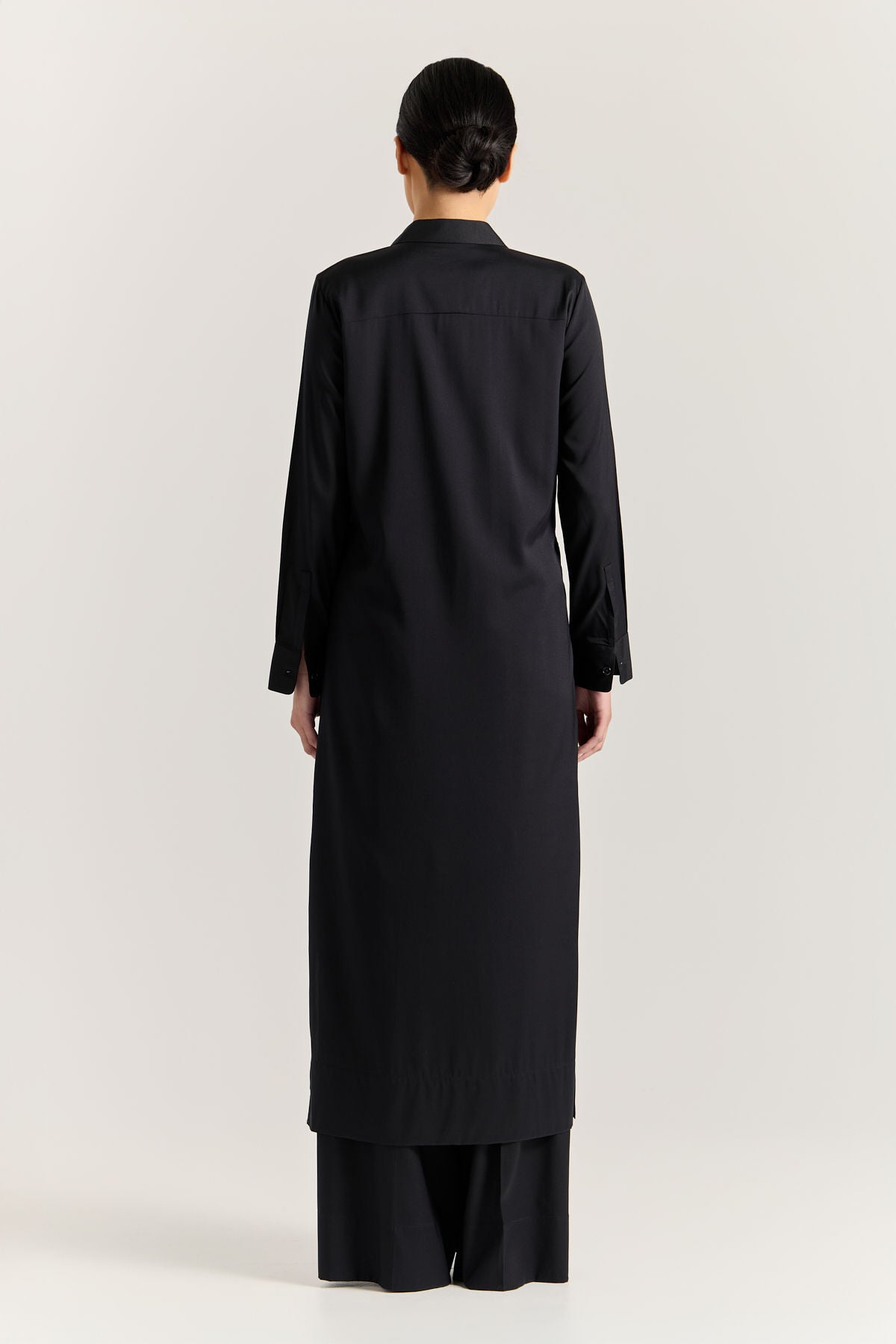 Serena Shirt Dress - Black