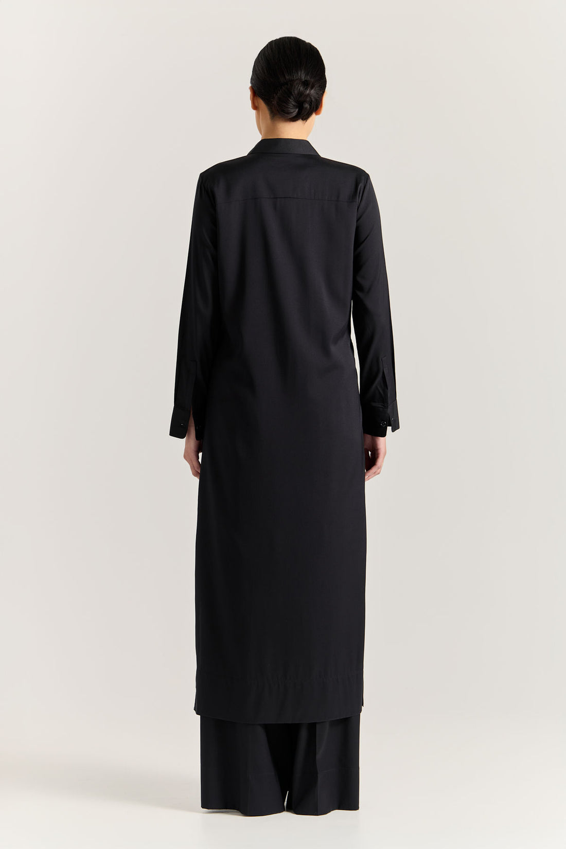 Serena Shirt Dress - Black