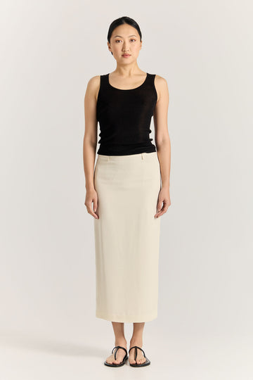 Lia Skirt - Cool White