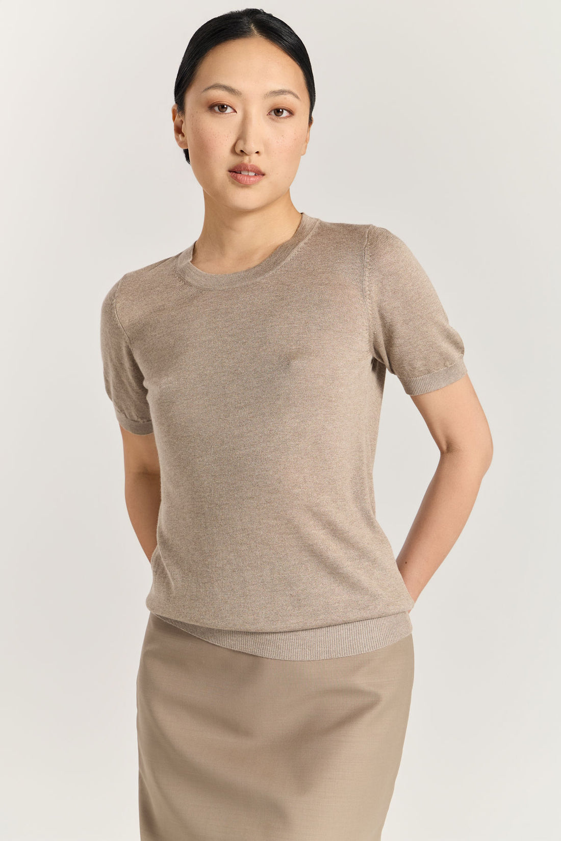 Mia knit - Light Camel