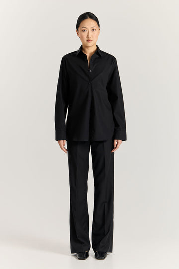 Cotton Shirt - Black