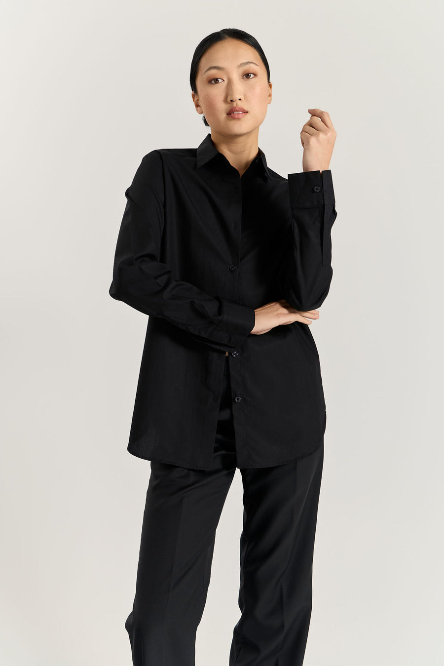 Cotton Shirt - Black
