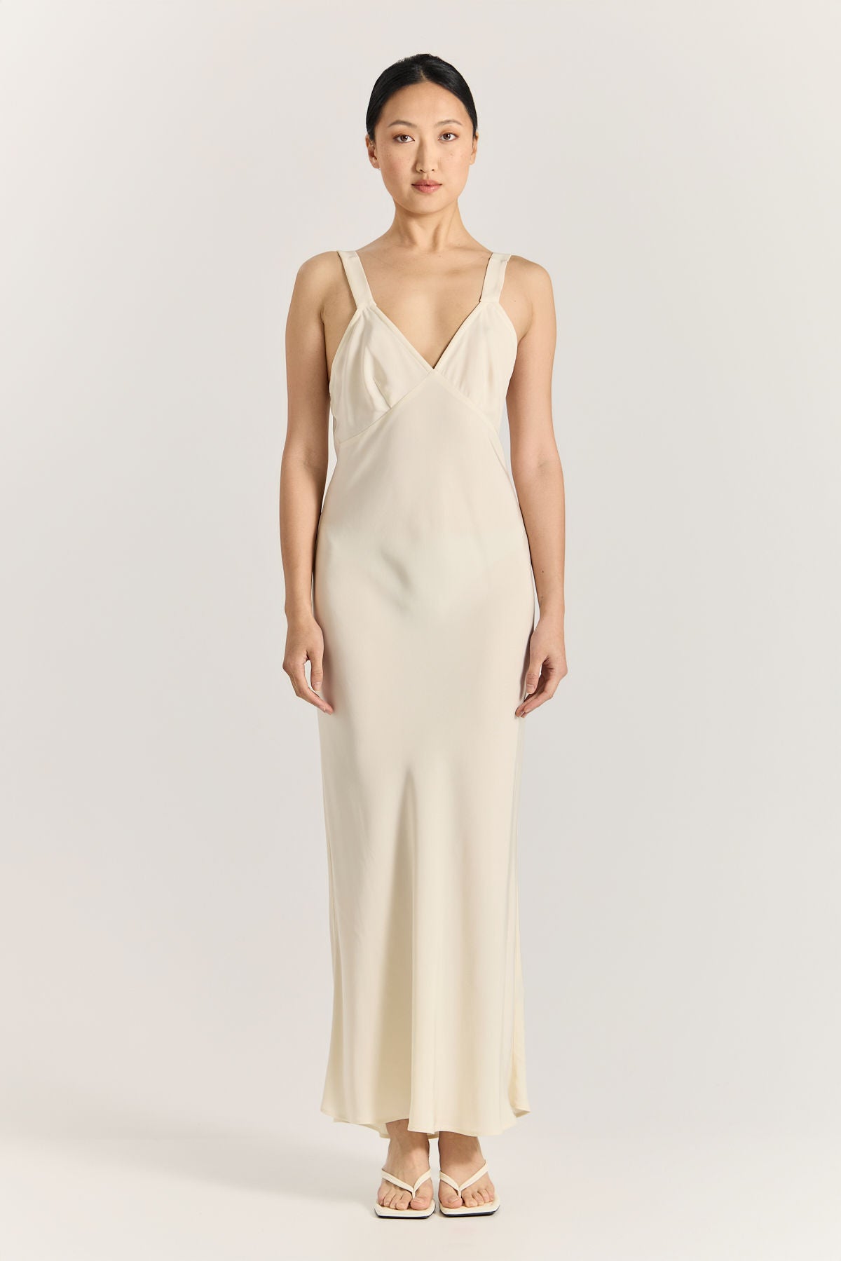Lia Dress - Cool White
