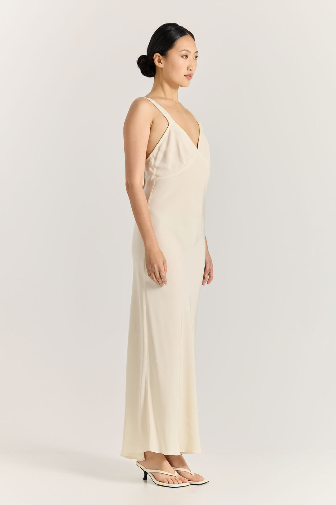Lia Dress - Cool White