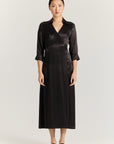 Kora Wrap Dress - Black