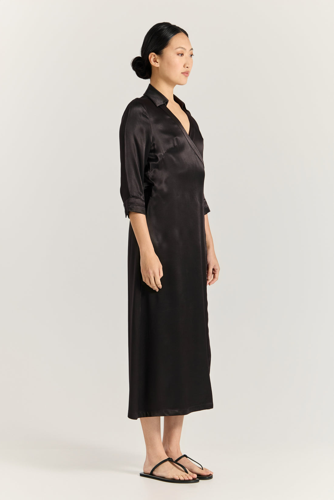 Kora Wrap Dress - Black