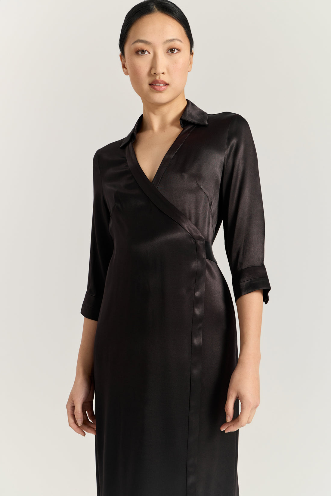Kora Wrap Dress - Black
