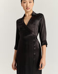 Kora Wrap Dress - Black