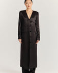 Kora Coat Dress - Black