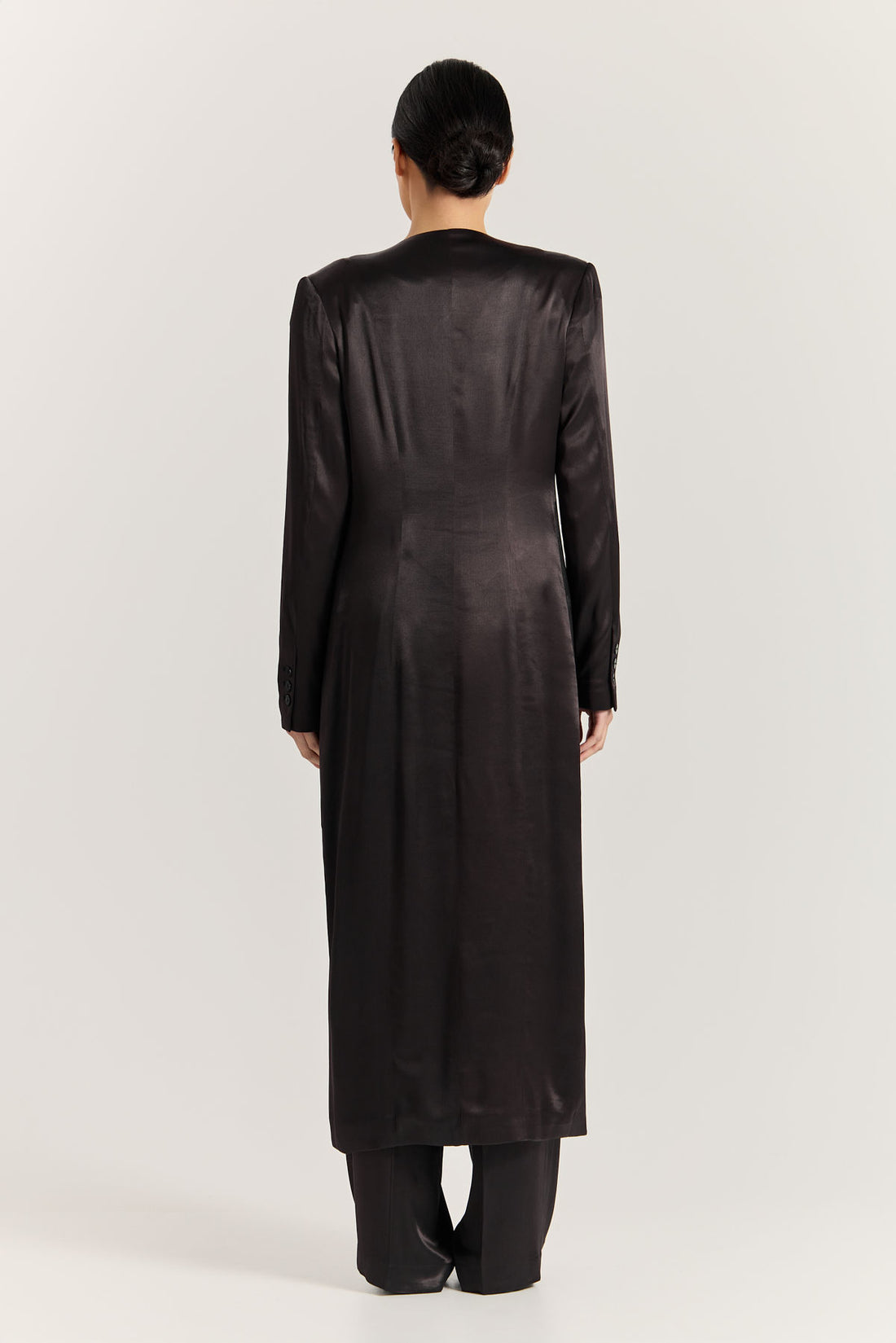 Kora Coat Dress - Black