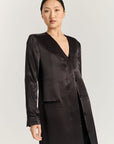 Kora Coat Dress - Black