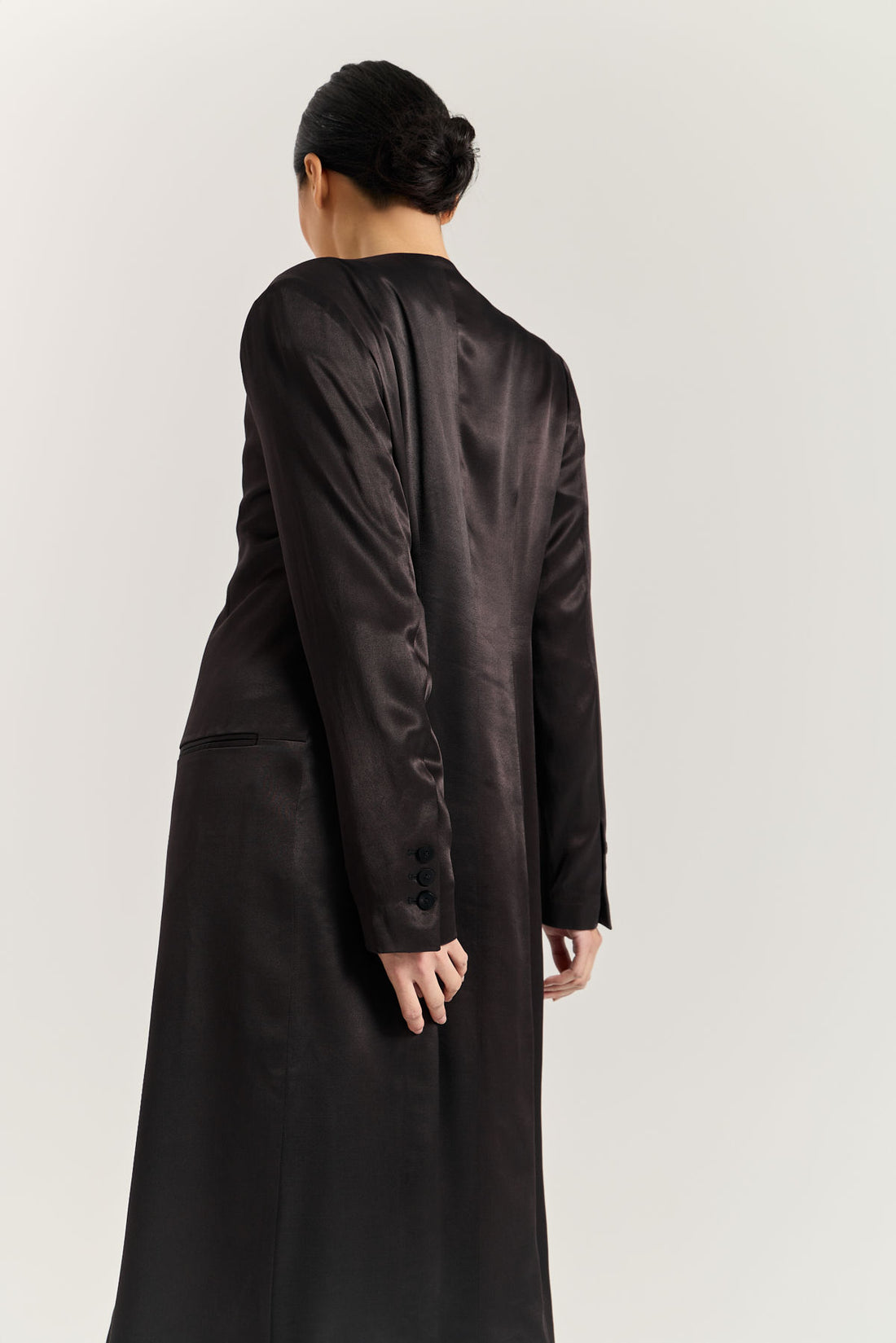 Kora Coat Dress - Black